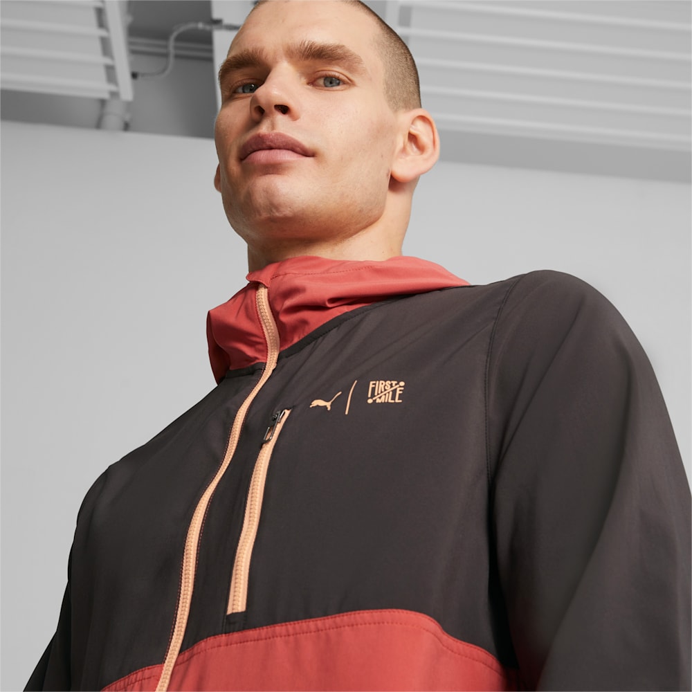 Puma x FIRST MILE Running Jacket - Black-Astro Red