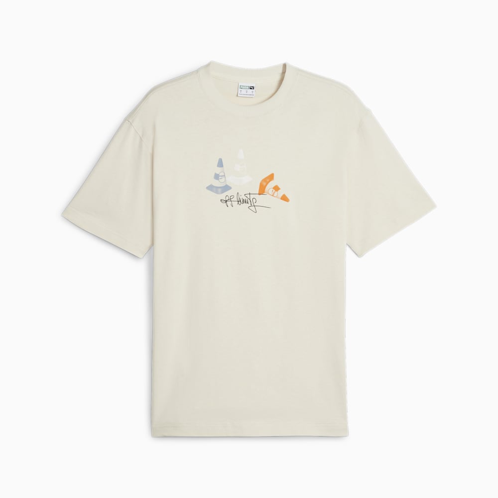 Puma DOWNTOWN 180 Graphic Tee - Alpine Snow