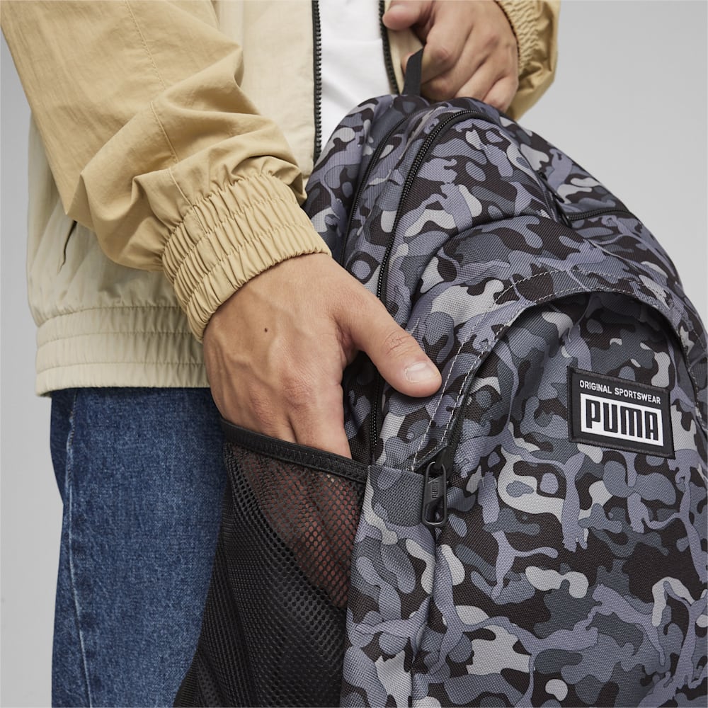 Puma Academy Backpack - Concrete Gray-Camo AOP