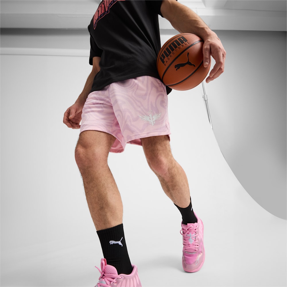 Puma x LAMELO BALL IRIDESCENT Basketball Shorts - Whisp Of Pink