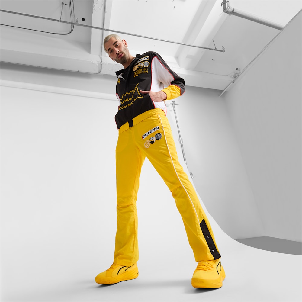 Puma x PORSCHE Basketball Jacket - Black-Sport Yellow-White