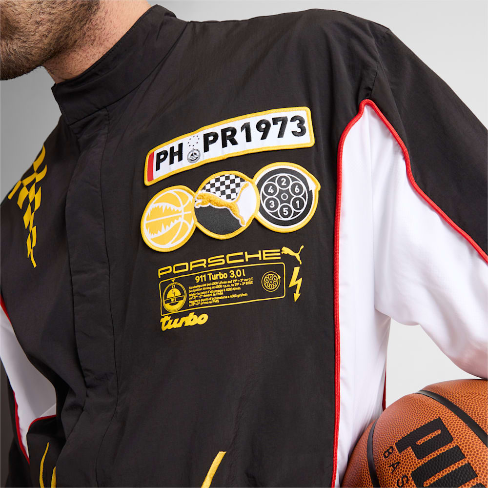 Puma x PORSCHE Basketball Jacket - Black-Sport Yellow-White