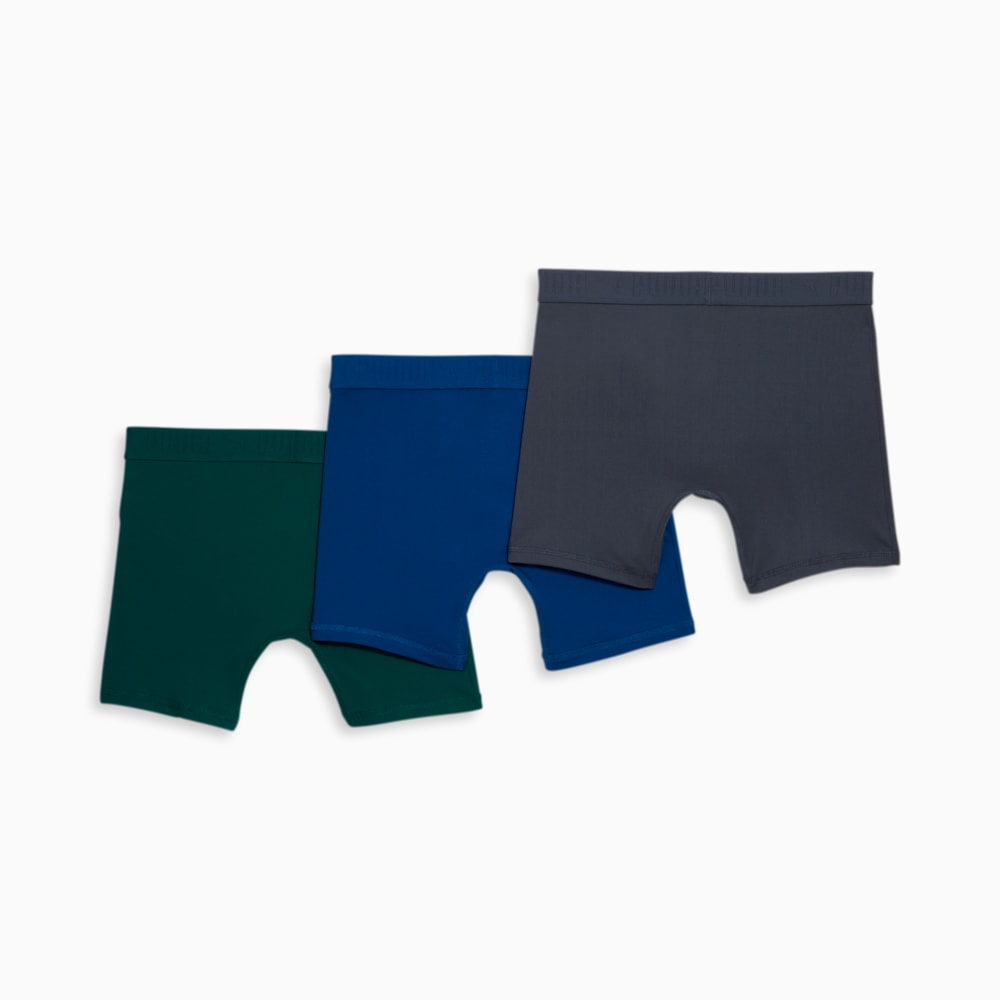 Puma Soft Boxer Briefs (3 Pack) - GREEN / BLUE