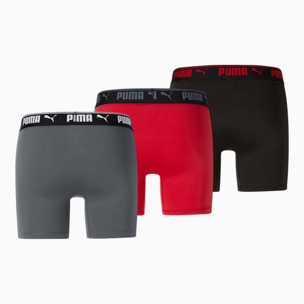 Puma Training Boxer Briefs [3 Pack] - RED / GREY