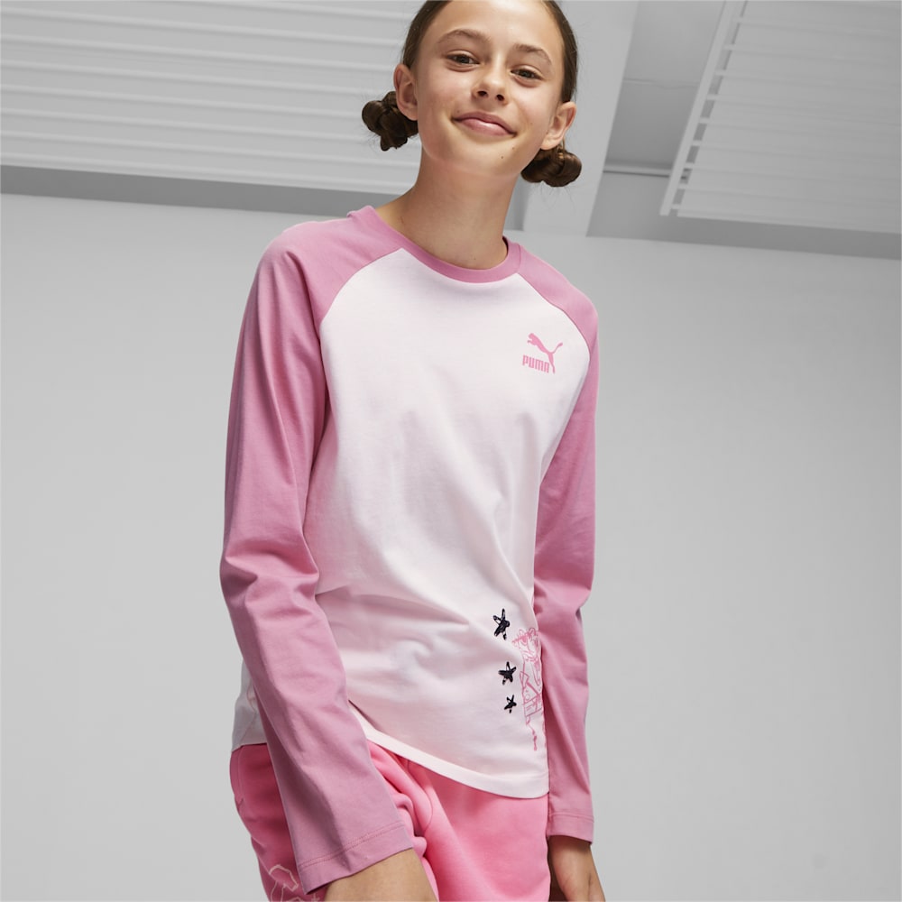 Puma PUMA x SPONGEBOB SQUAREPANTS Kids Long Sleeve Tee - Frosty Pink