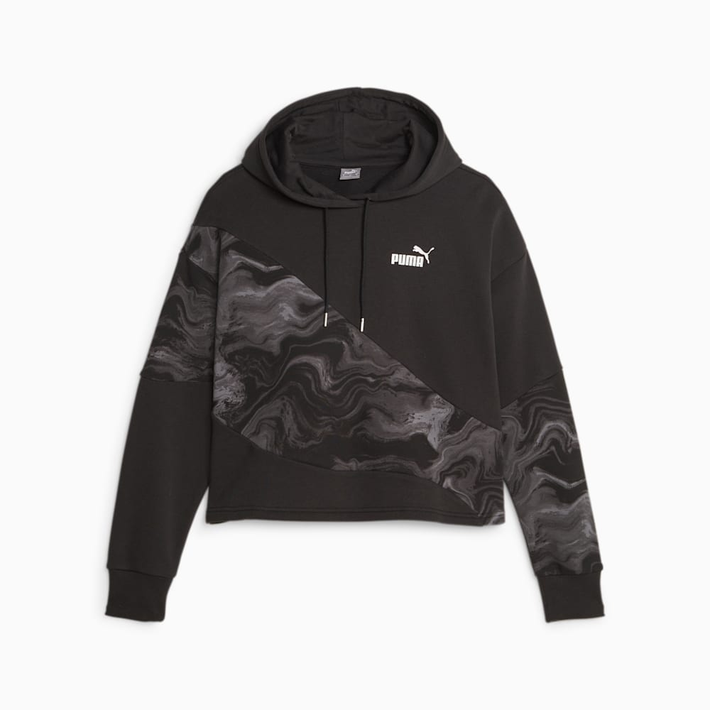 Puma POWER Marbleised Hoodie - Black