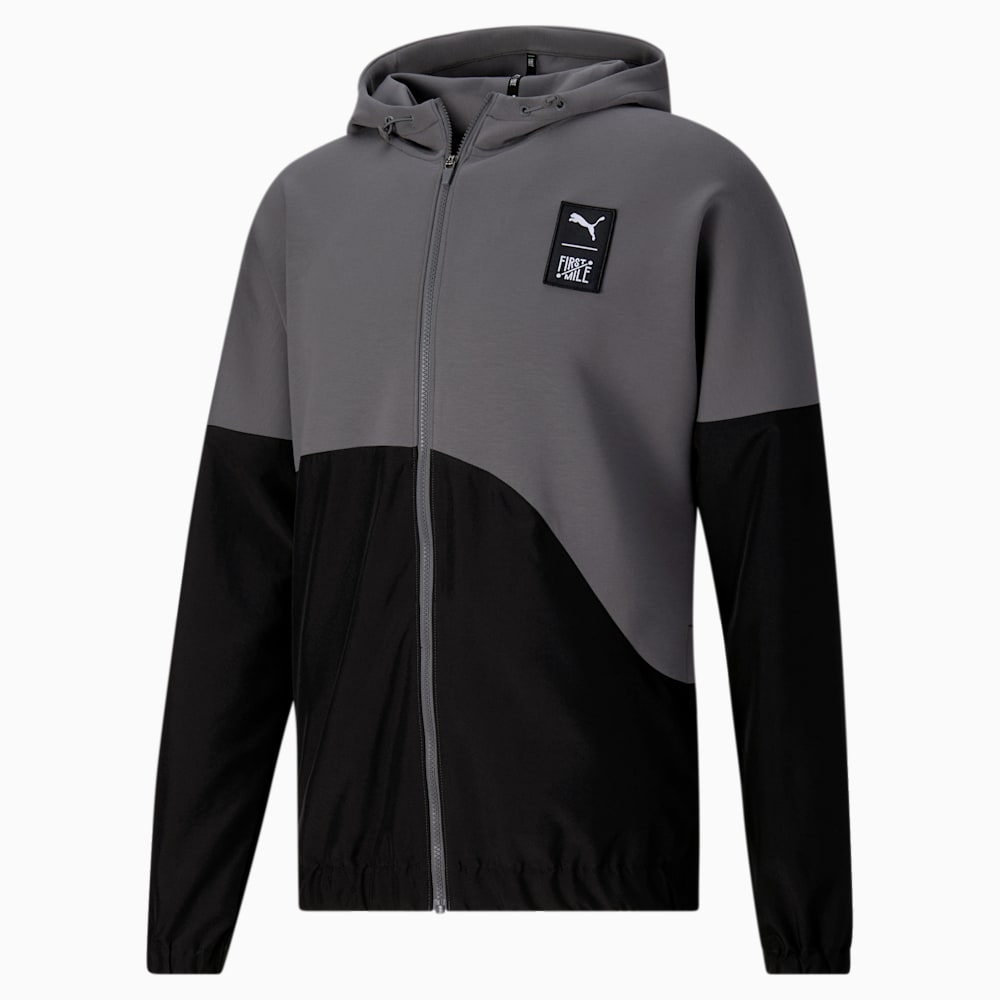 Puma x FIRST MILE Full-Zip Training Jacket - CASTLEROCK-Black