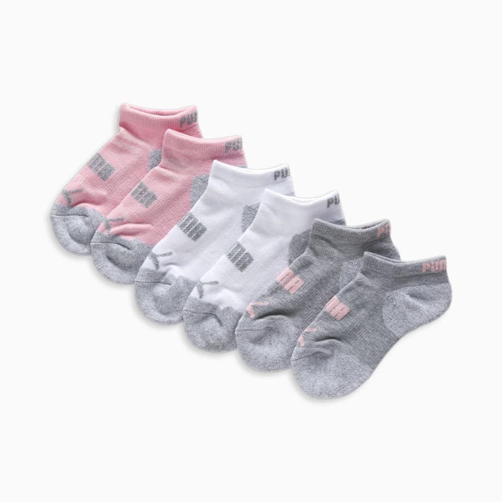 Puma Half-Terry Low-Cut Socks (3 Pack) - WHITE / GREY