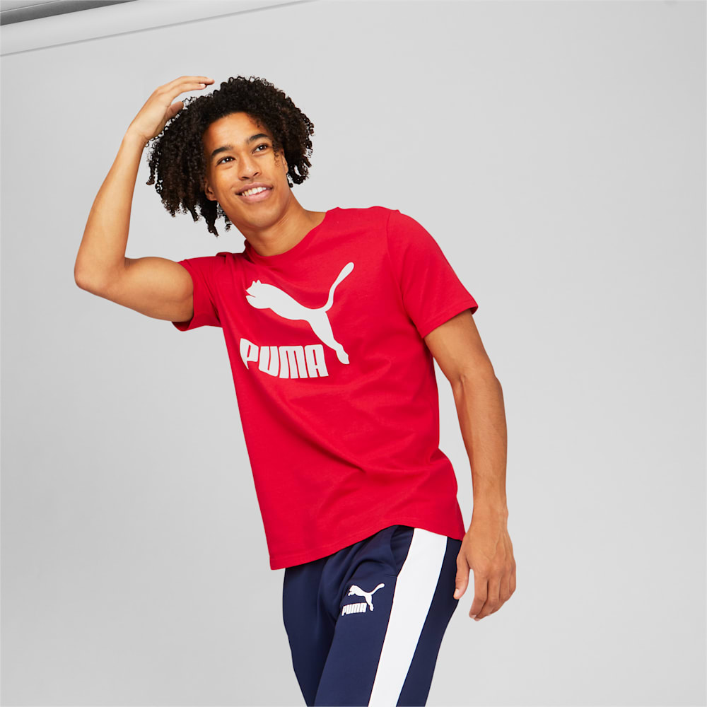 Puma Classics Logo Tee - High Risk Red-White