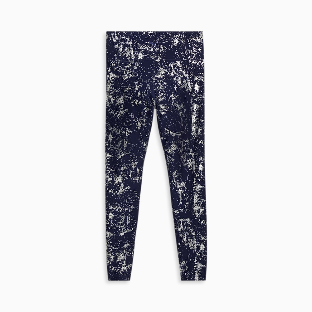 Puma Metallic Shine Leggings - Navy-Silver