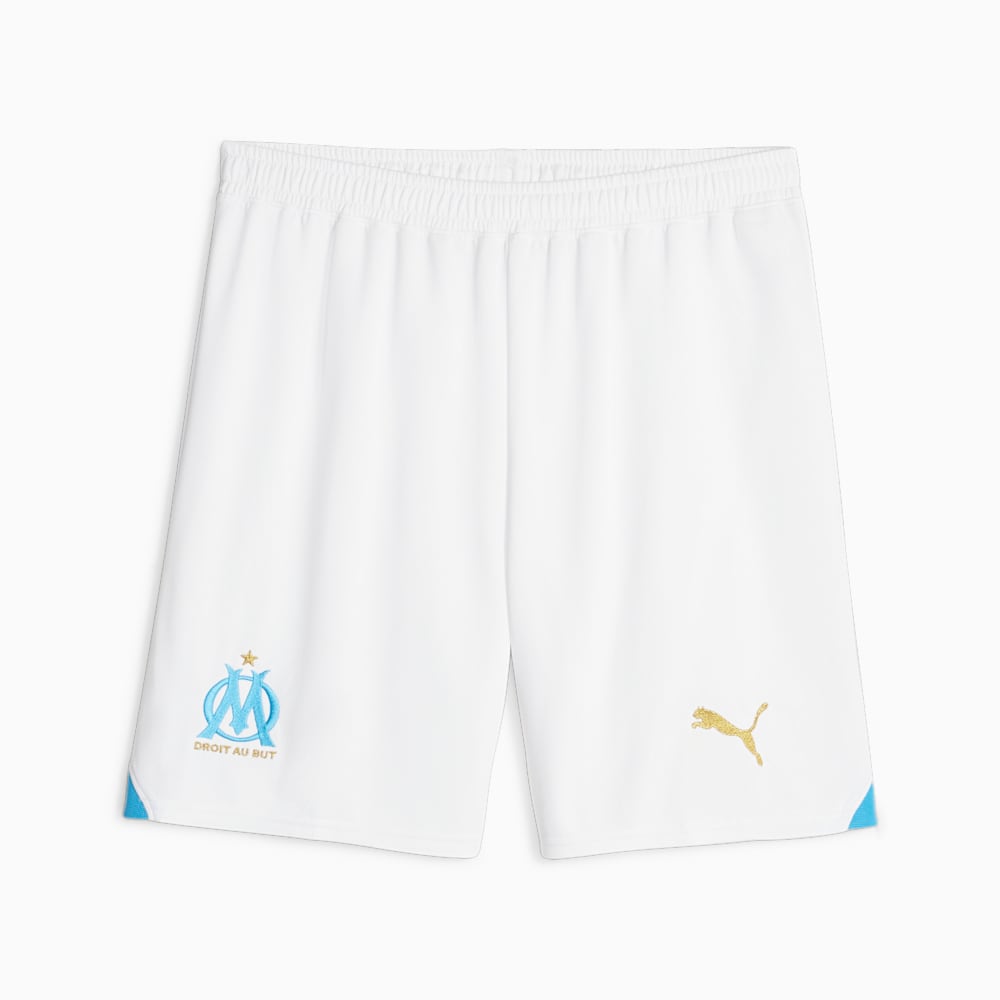 Puma Olympique de Marseille Soccer Shorts - White-Clyde Royal