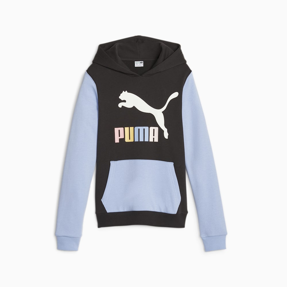 Puma Classics ColorLogo Big Kids Hoodie - Black