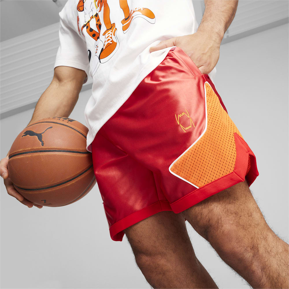 Puma HOOPS x CHEETOS® Shorts - For All Time Red-Rickie Orange