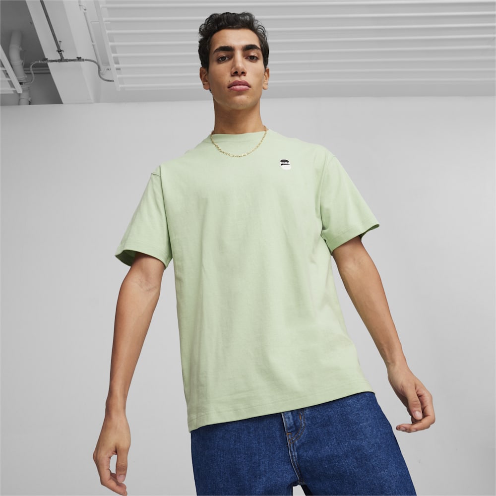 Puma DOWNTOWN 180 Logo Tee - Pure Green