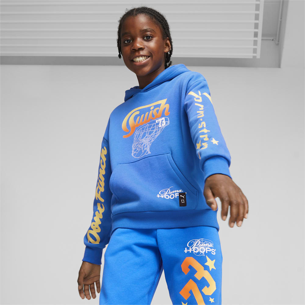 Puma Basketball Swish Big Kids Hoodie - Racing Blue