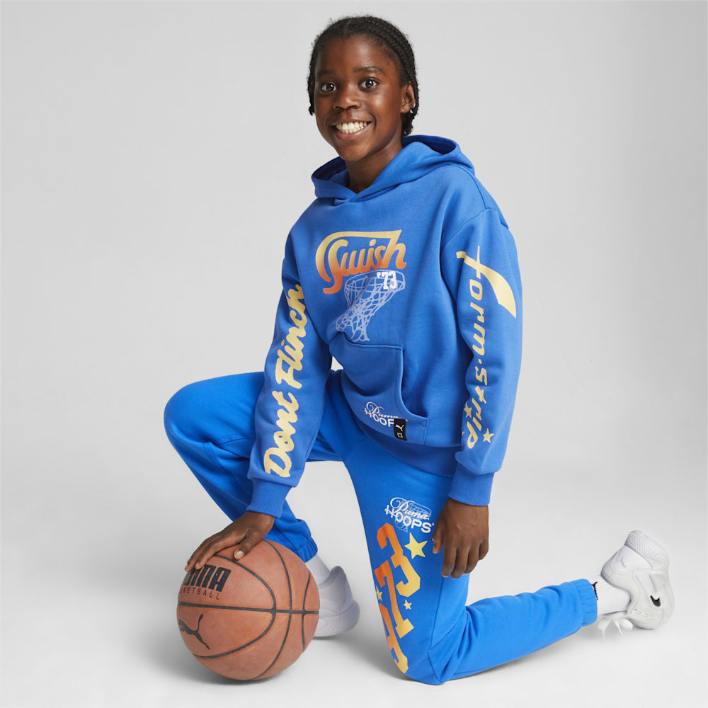 Puma Basketball Swish Big Kids Hoodie - Racing Blue