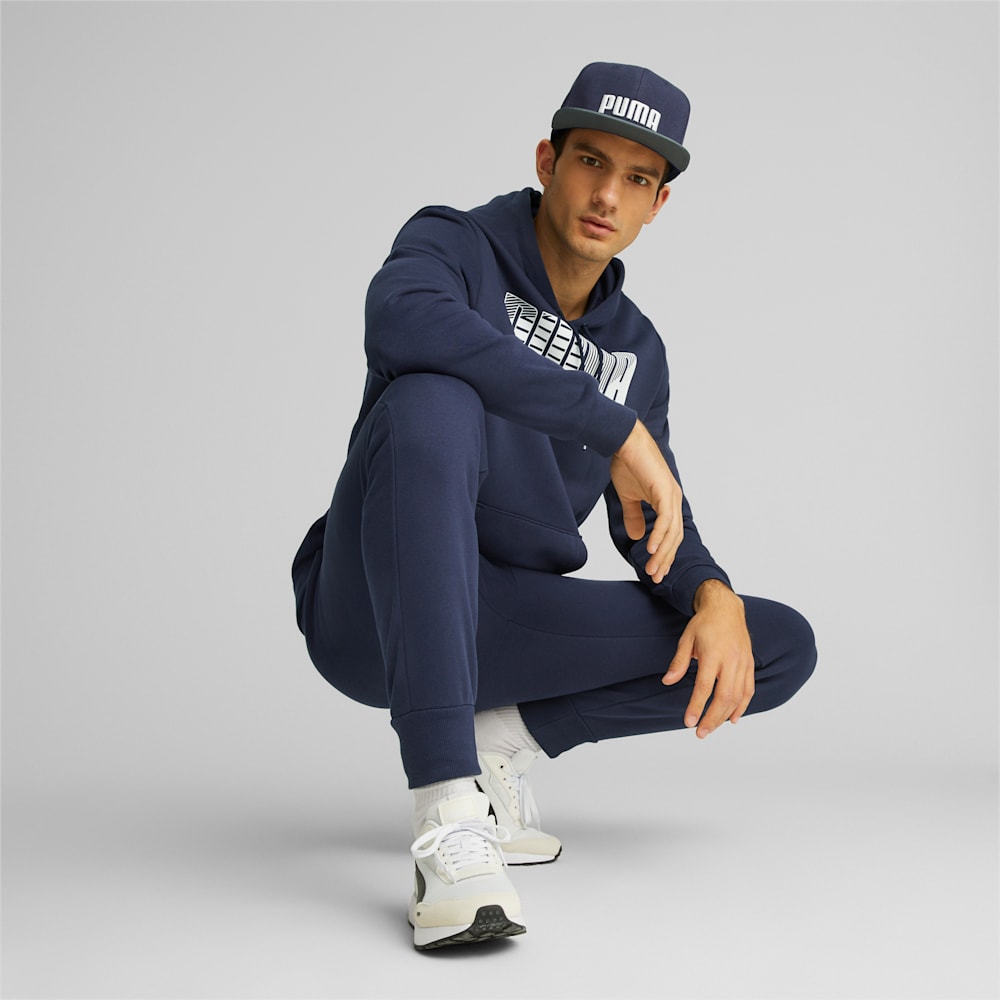 Puma Flat Brim Cap - Navy-Shadow Gray-White