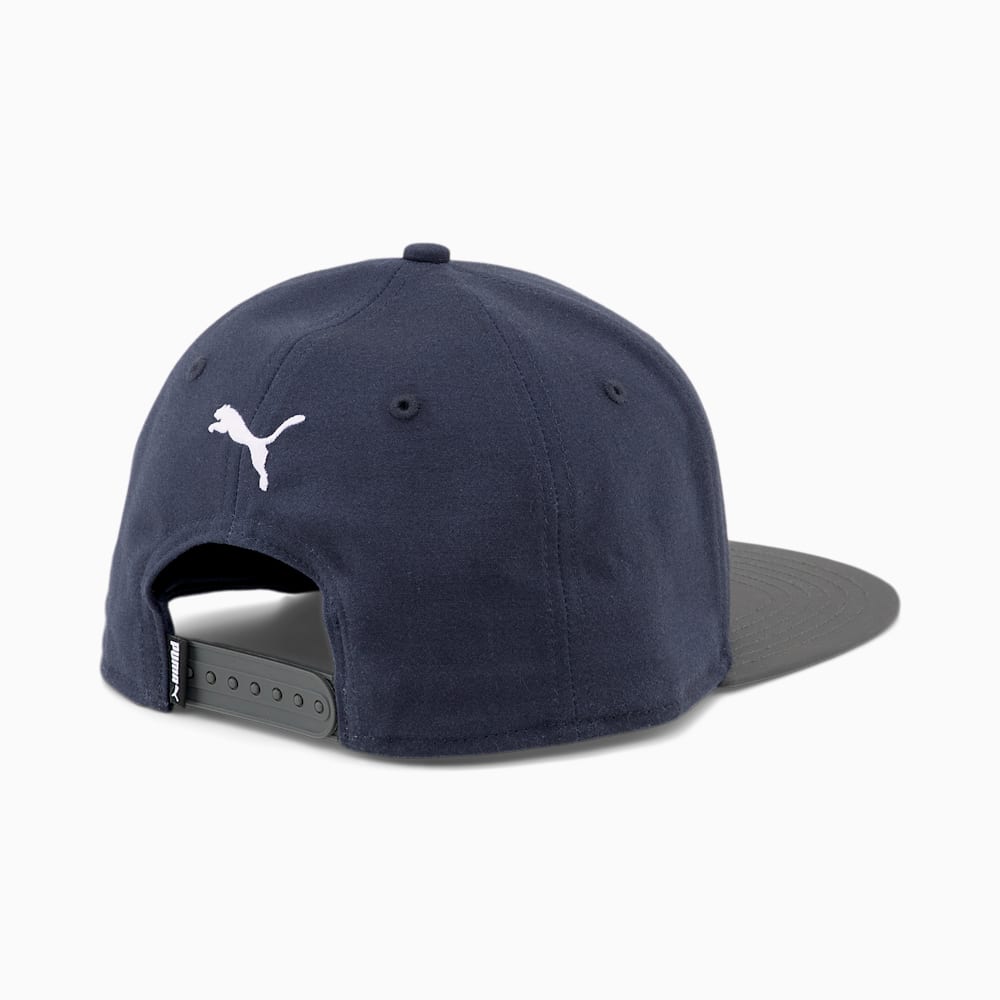 Puma Flat Brim Cap - Navy-Shadow Gray-White