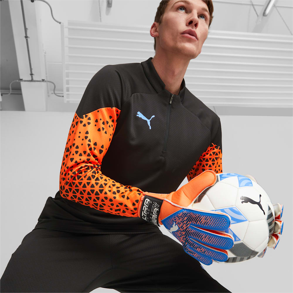 Puma ULTRA Grip 4 RC Goalkeeper Gloves - Ultra Orange-Blue Glimmer