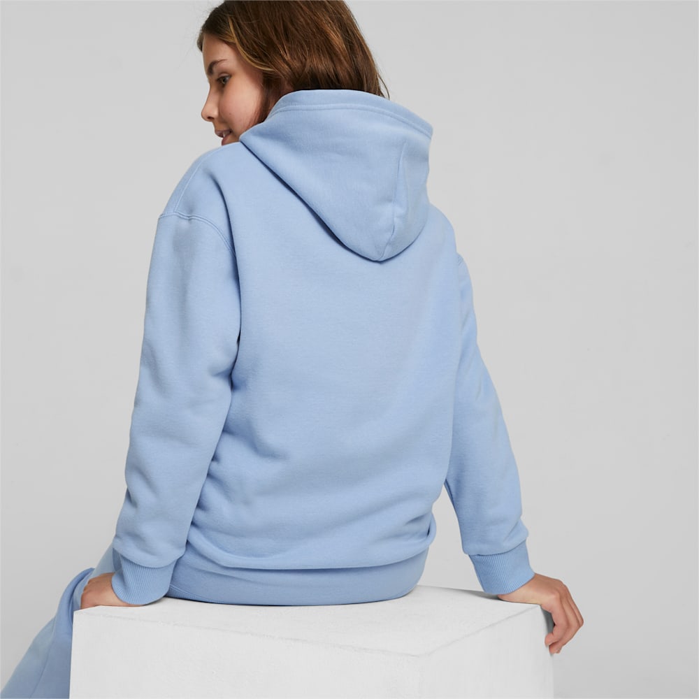 Puma Classics Sweater Weather Big Kids Hoodie - Blissful Blue