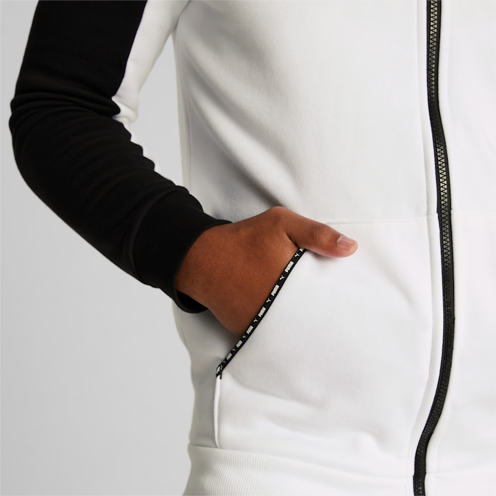 Puma ESS Block Tape Hoodie - Black-White