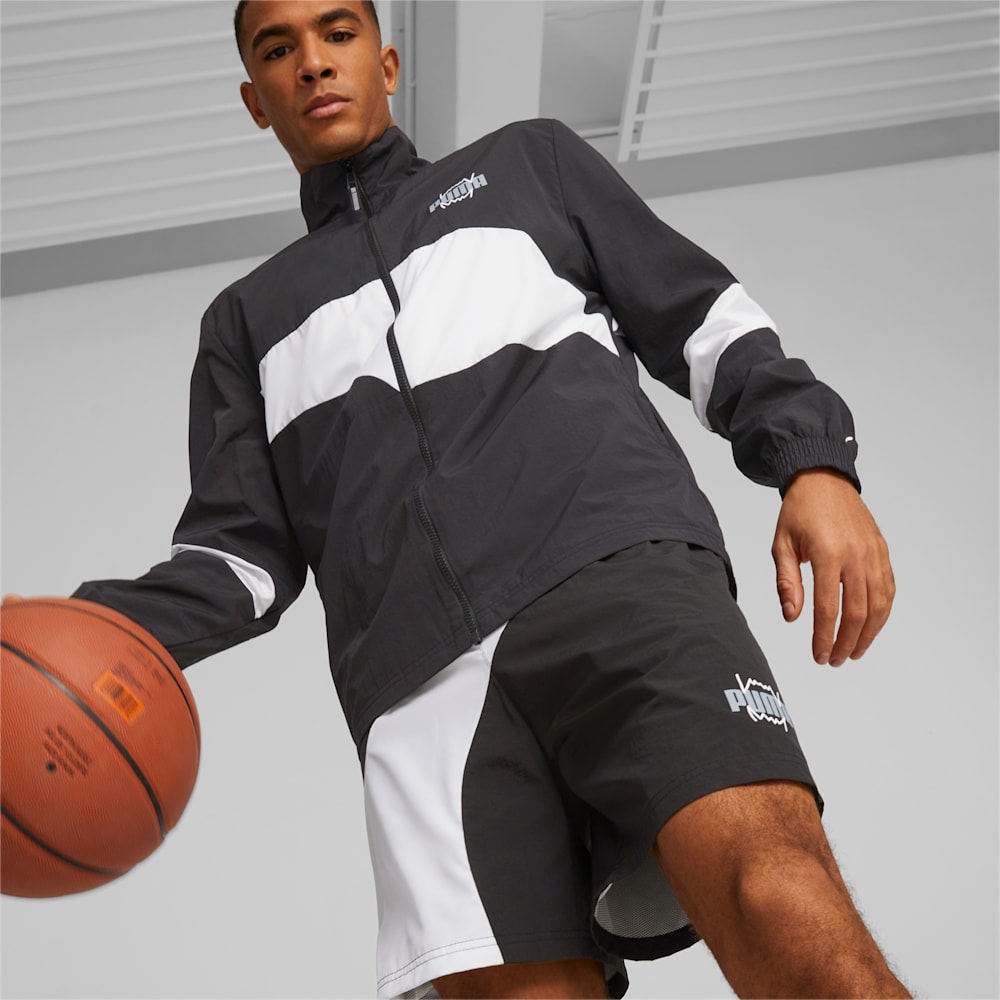 Puma Clyde Basketball Jacket 2.0 - Black-White