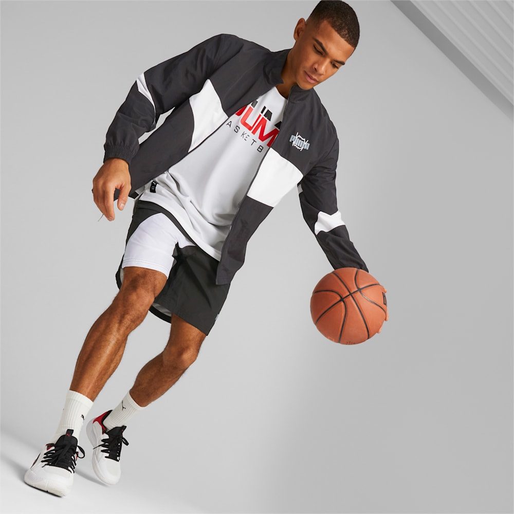 Puma Clyde Basketball Jacket 2.0 - Black-White