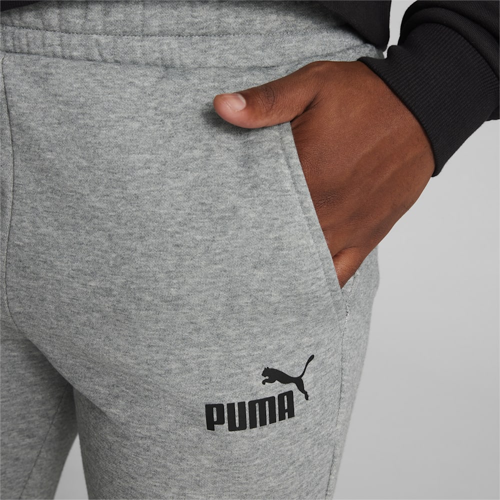 Puma Essentials Logo Pants - Medium Gray Heather