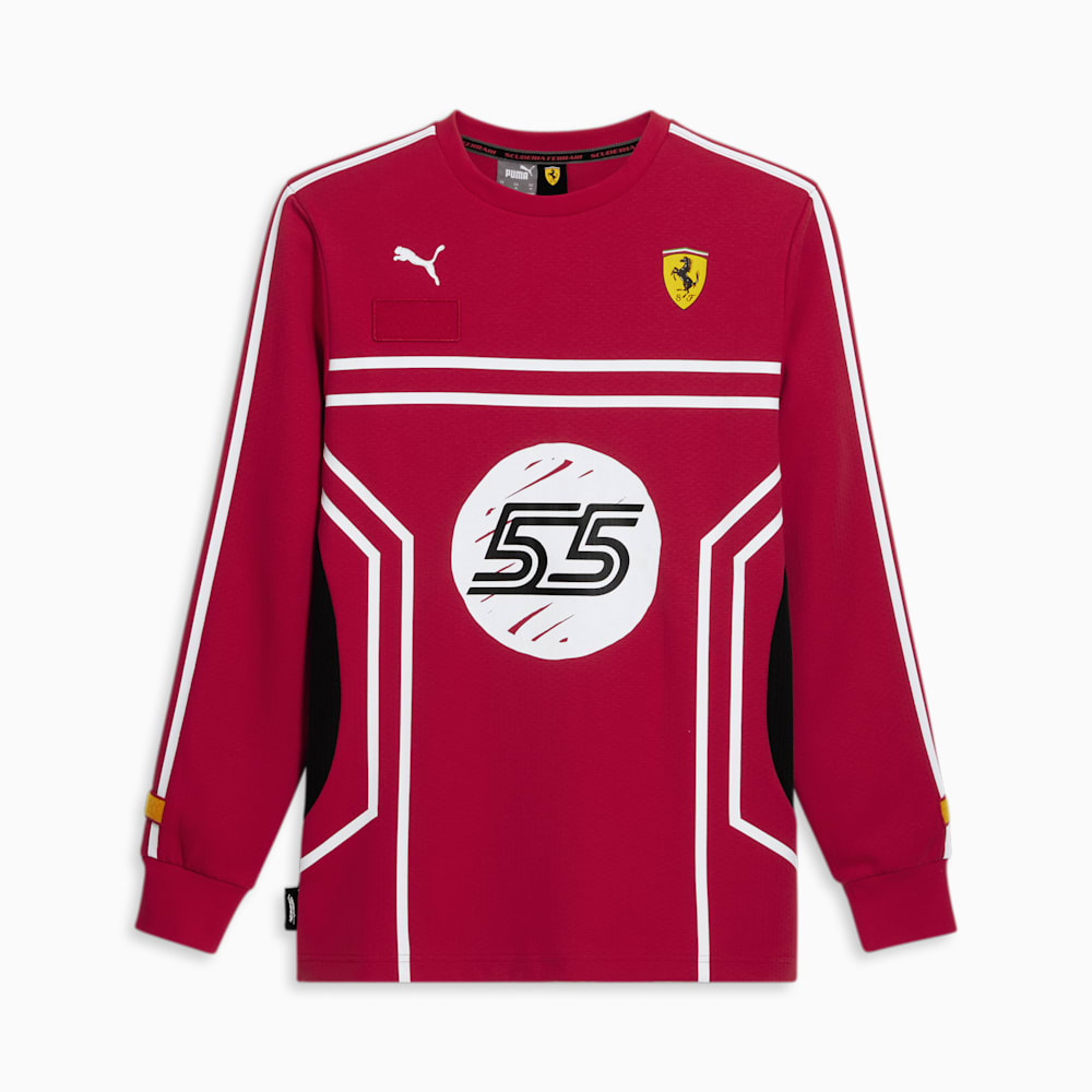 Puma SCUDERIA FERRARI x JOSHUA VIDES Mesh Shirt - Rosso Corsa