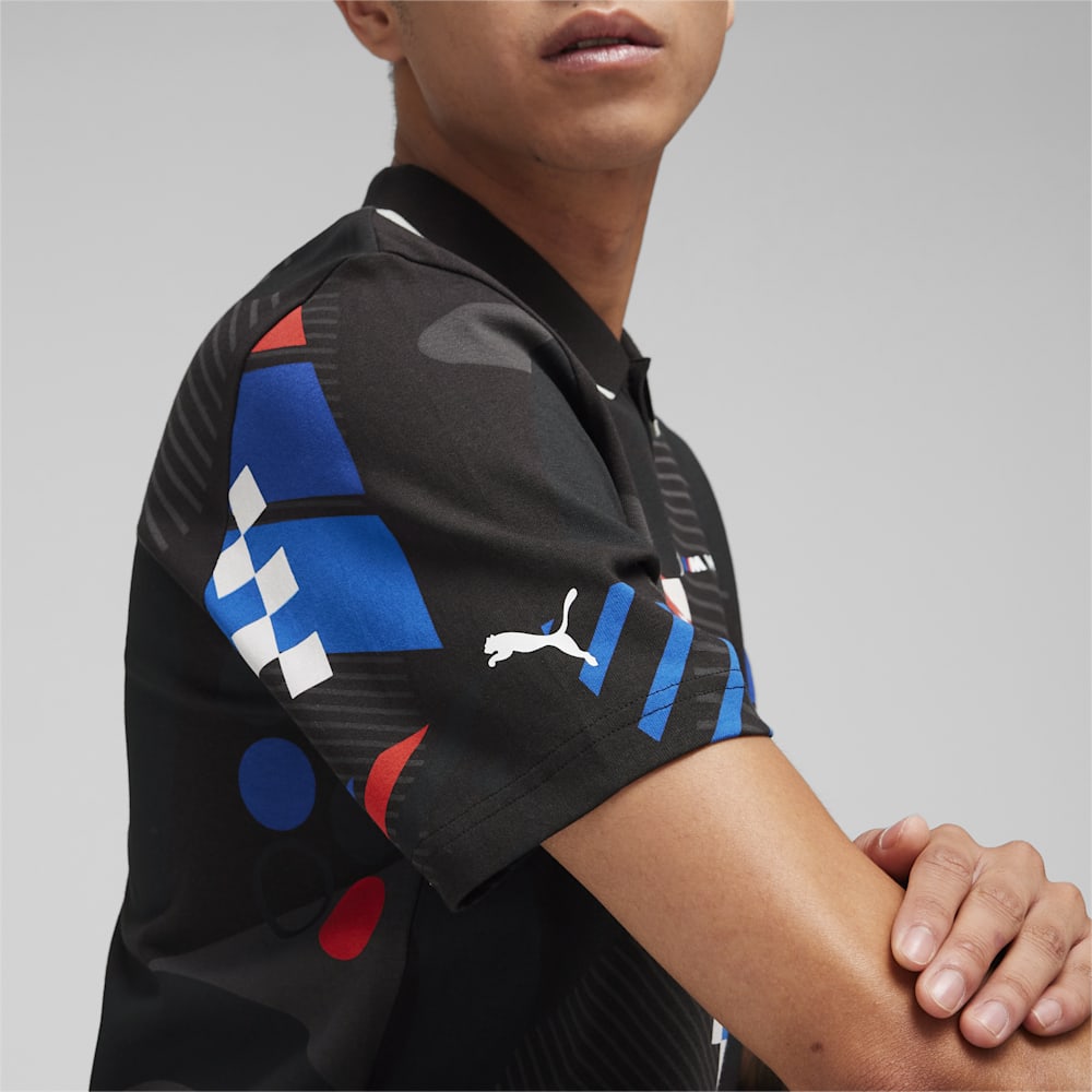 Puma BMW M Motorsport All-Over Print Polo - Black-AOP