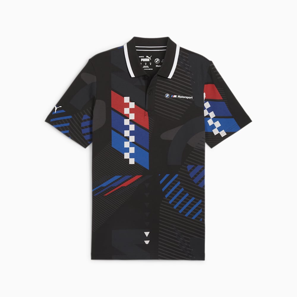 Puma BMW M Motorsport All-Over Print Polo - Black-AOP