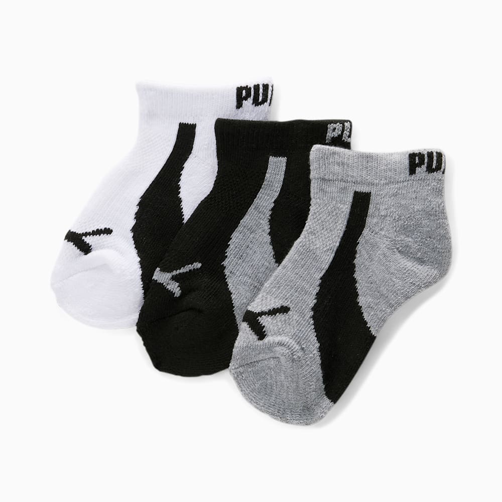 Puma Kids Low Cut Socks [3 Pairs] - WHITE / BLACK