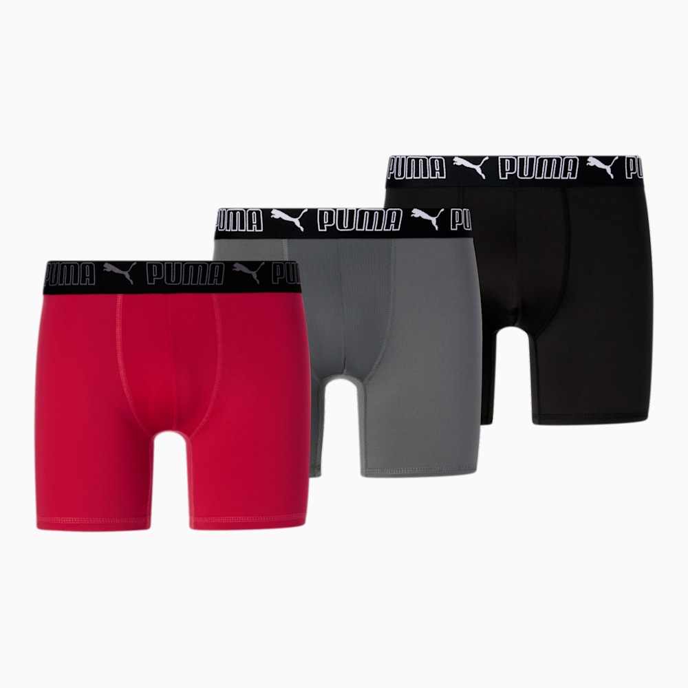 Puma Training Boxer Briefs [3 Pack] - RED / WHITE