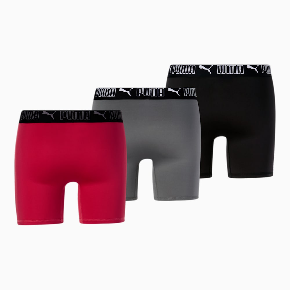 Puma Training Boxer Briefs [3 Pack] - RED / WHITE