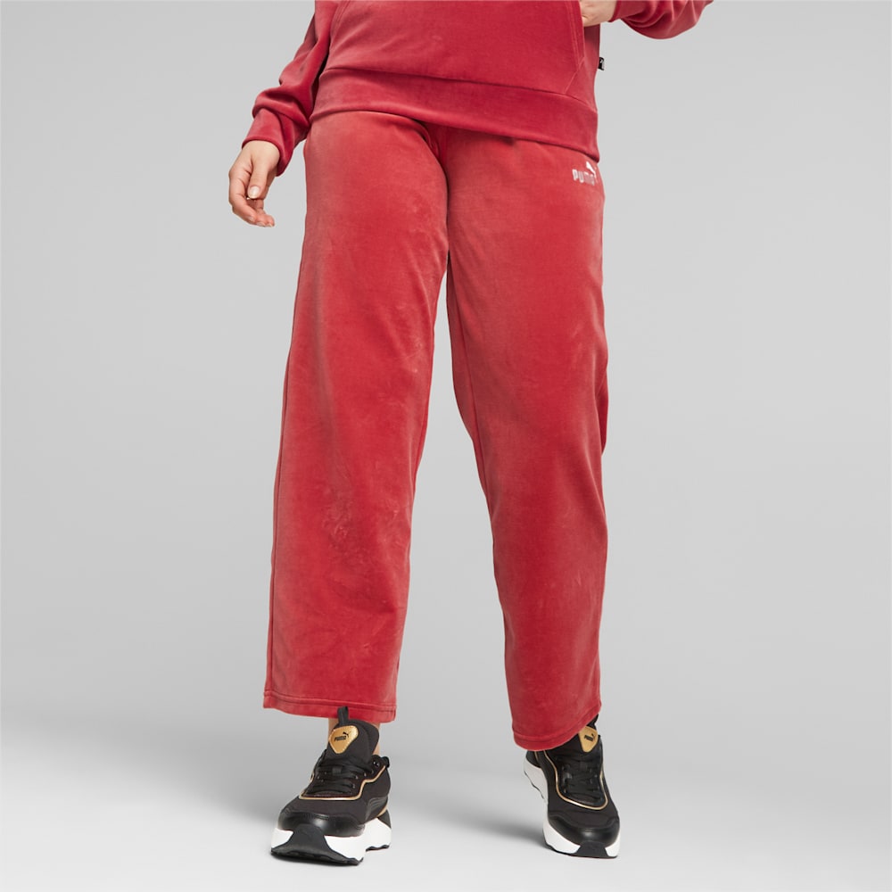 Puma Essentials Elevated Straight Leg Pants - Astro Red