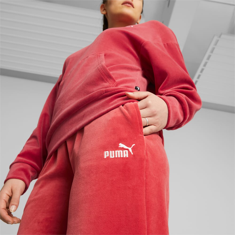 Puma Essentials Elevated Straight Leg Pants - Astro Red