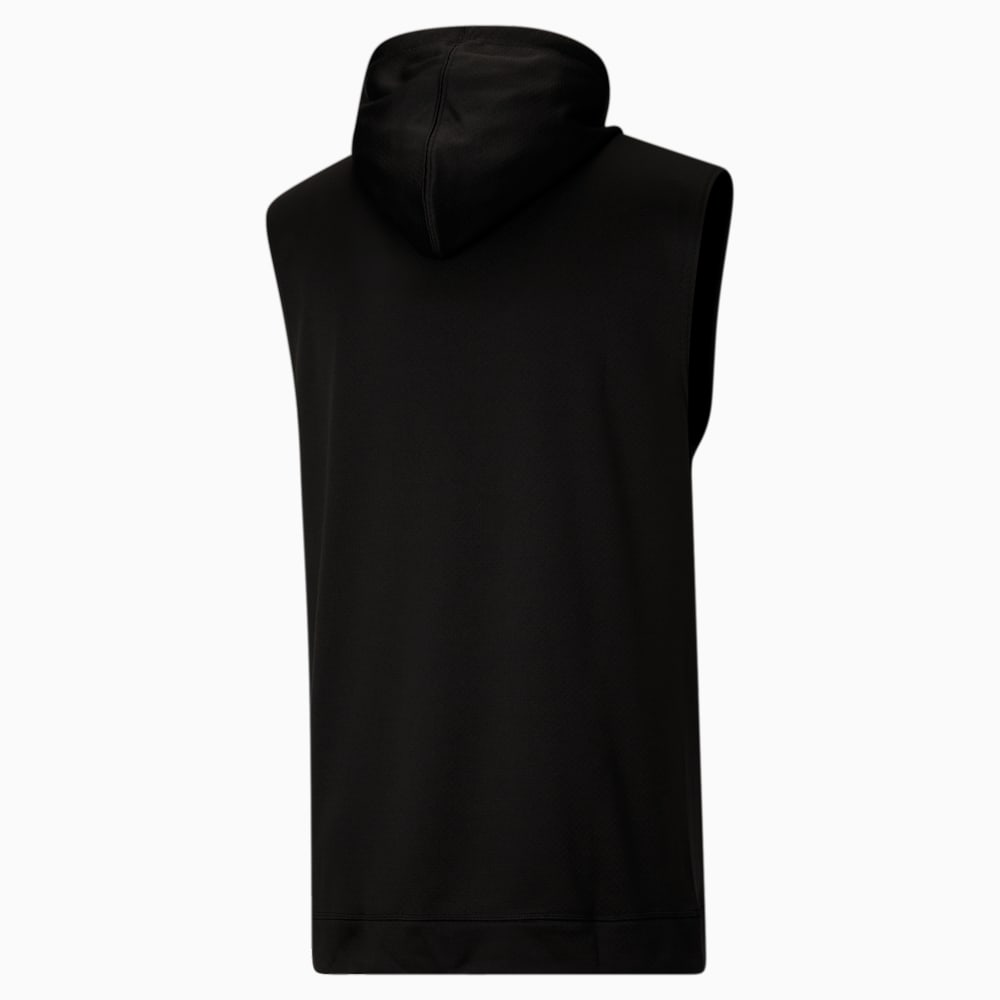 Puma Tech Knit Sleeveless Training Hoodie - Black-Cool Dark Gray