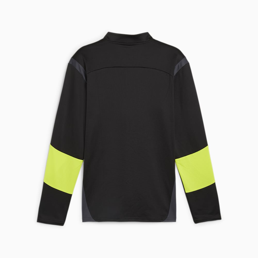 Puma KING Pro Quarter-zip Top - Black-Electric Lime