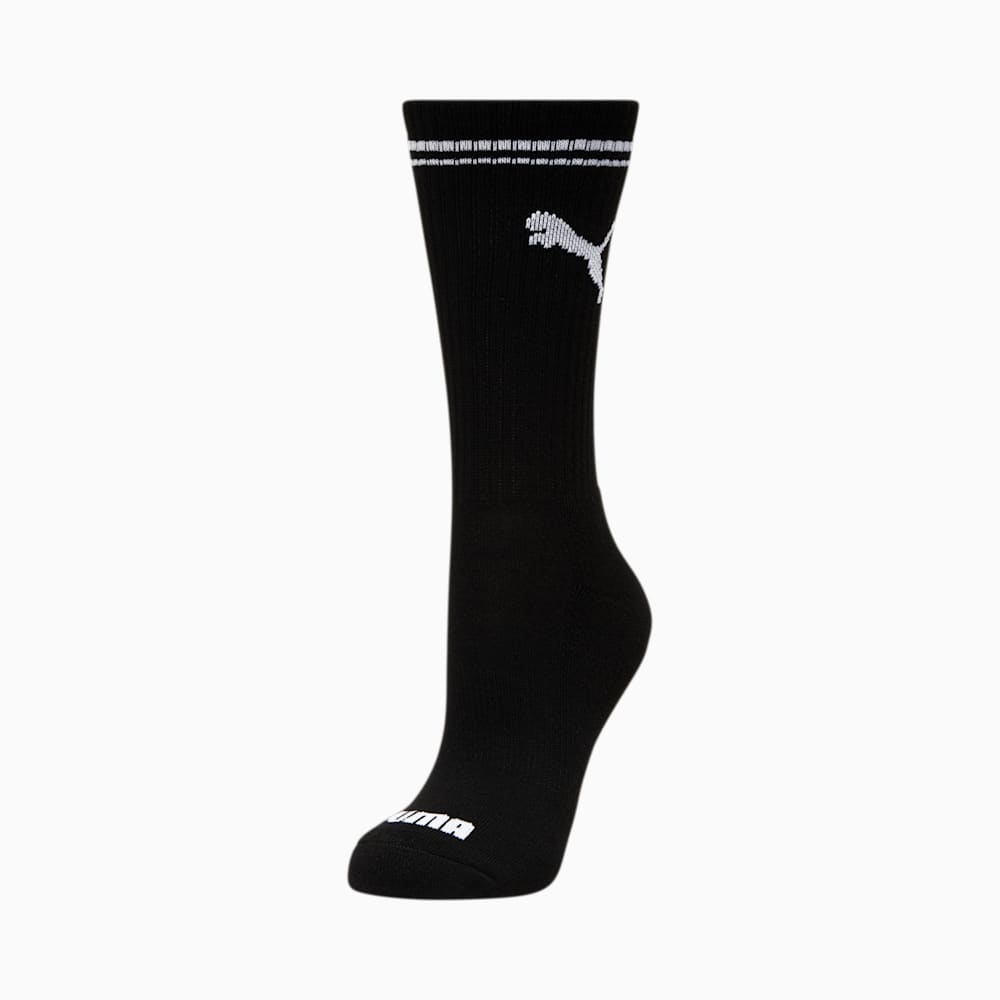 Puma Half-Terry Crew Socks (6 Pack) - BLACK / WHITE