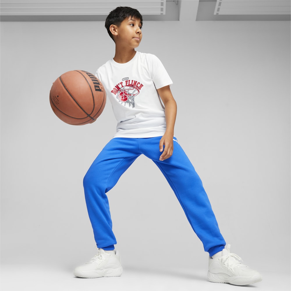 Puma Basketball Big Kids Graphic Tee - White