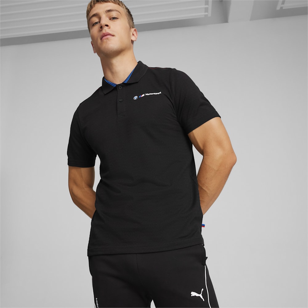 Puma BMW M Motorsport Jacquard Polo - Black