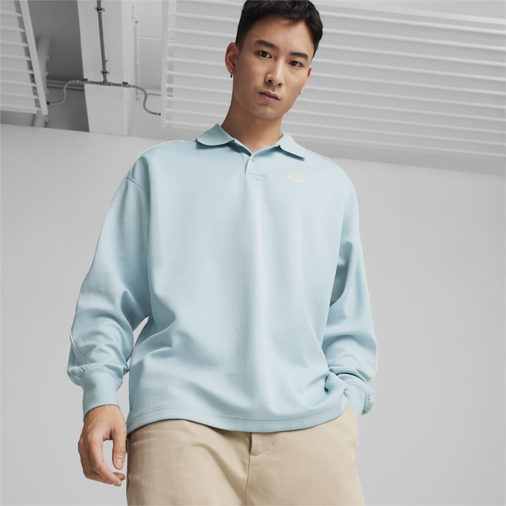 Puma T7 Polo Sweatshirt - Turquoise Surf