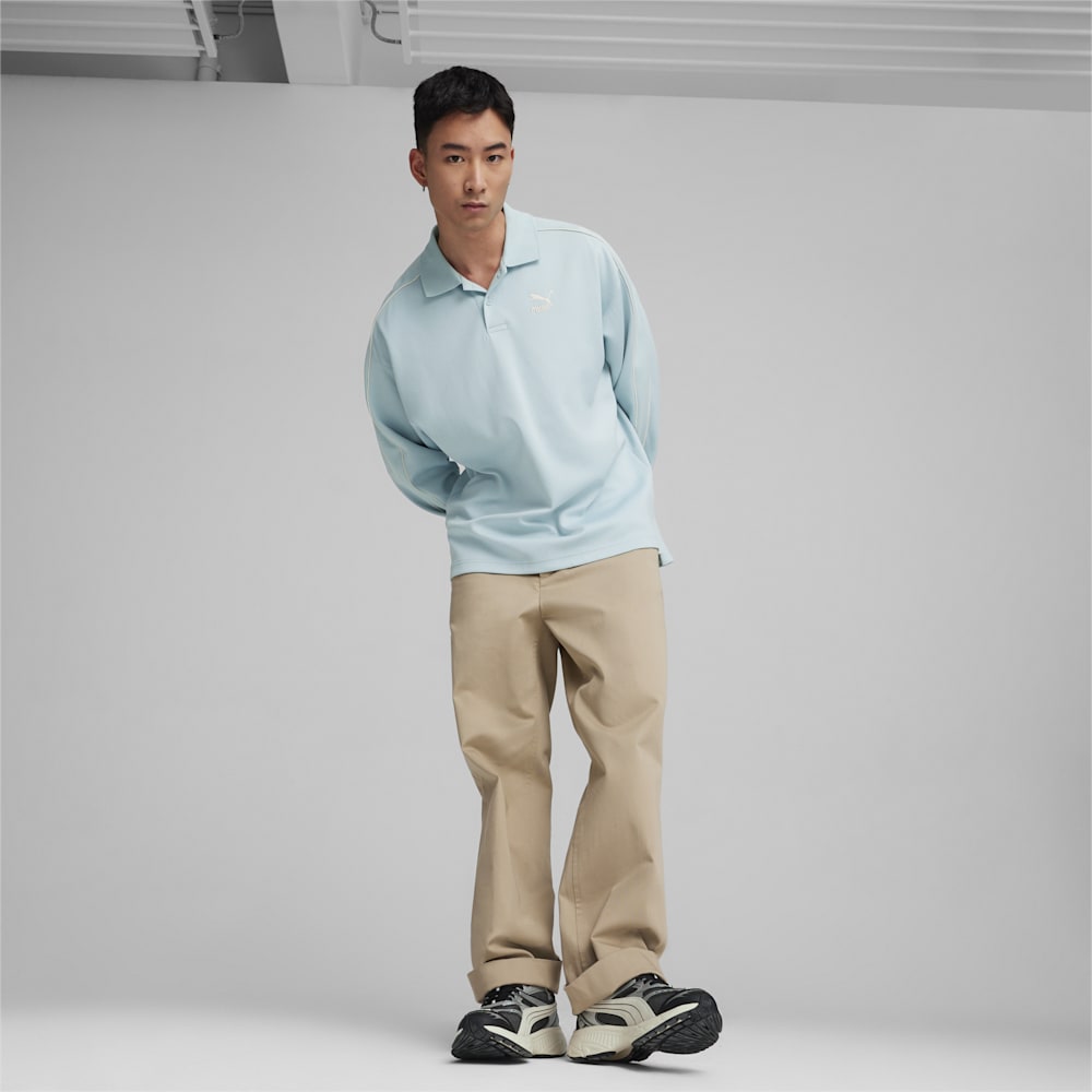 Puma T7 Polo Sweatshirt - Turquoise Surf