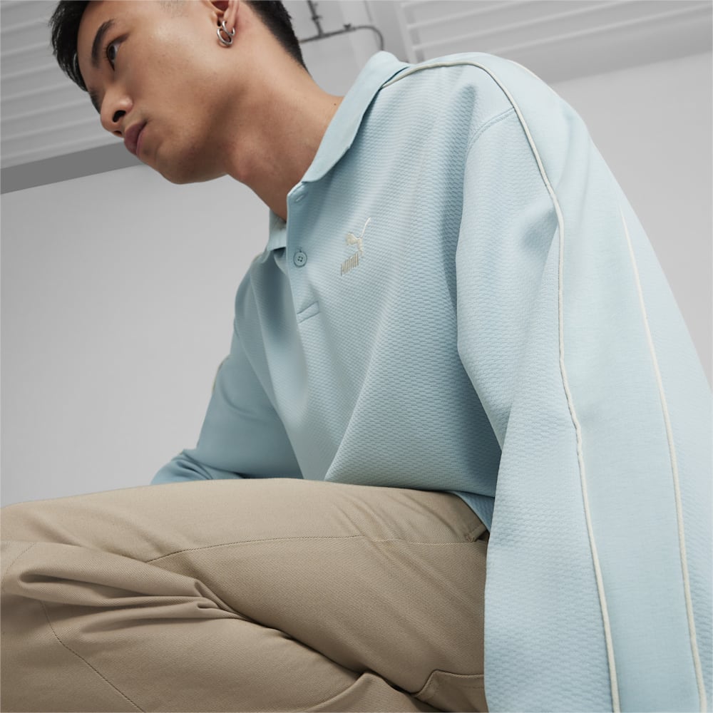 Puma T7 Polo Sweatshirt - Turquoise Surf