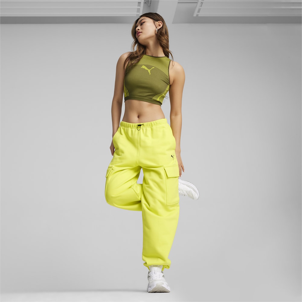 Puma DARE TO Relaxed Sweatpants - Lime Sheen