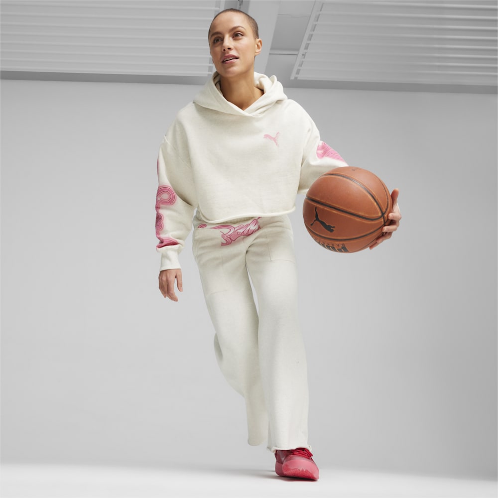 Puma Game Love Heartbreak Cropped Basketball Hoodie - Vapor Gray Heather