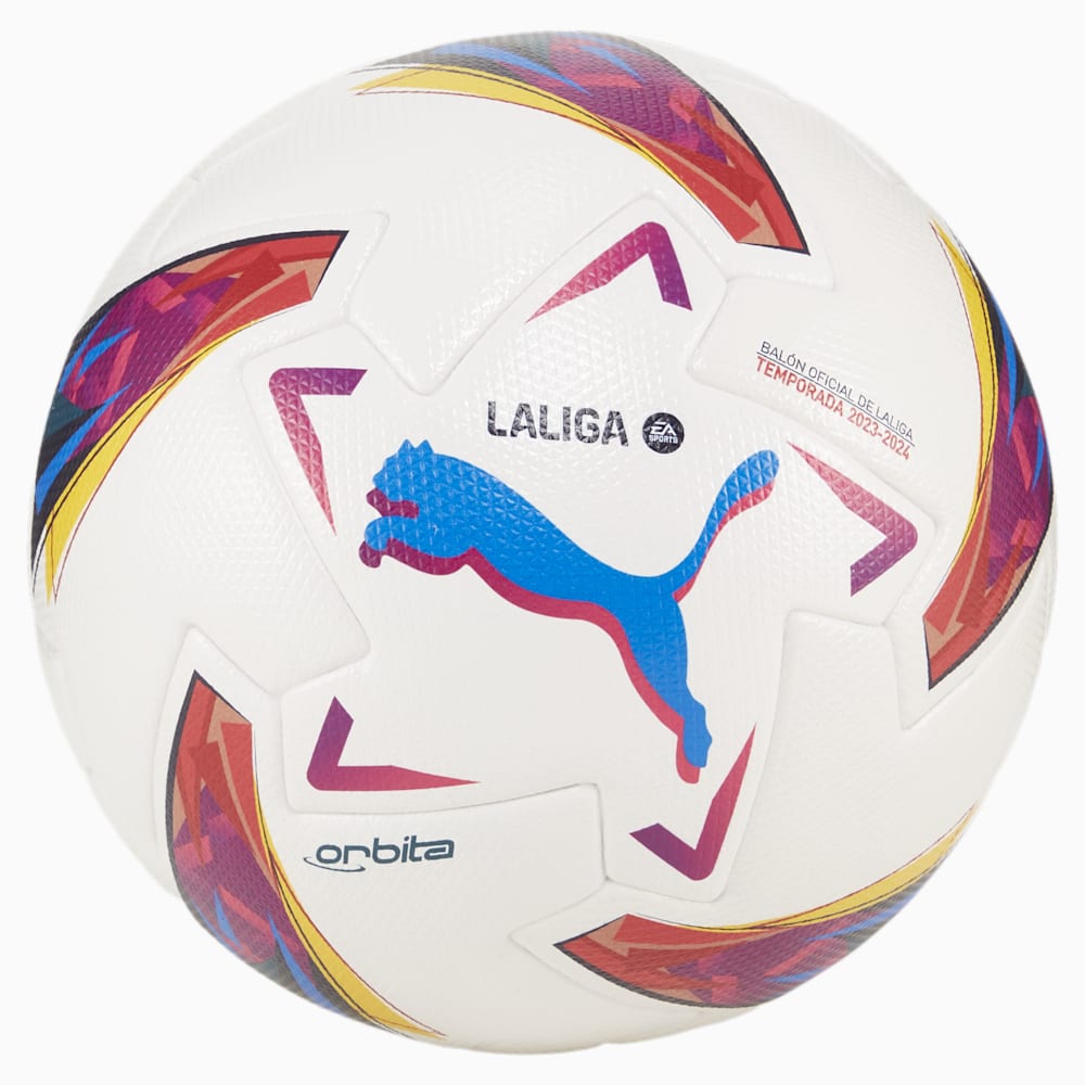 Puma Orbita LaLiga 1 Soccer Ball - White-multi colour