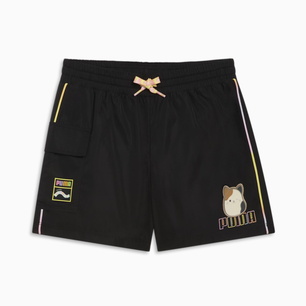 Puma PUMA x SQUISHMALLOWS Big Kids Cam Cargo Shorts - BLACK