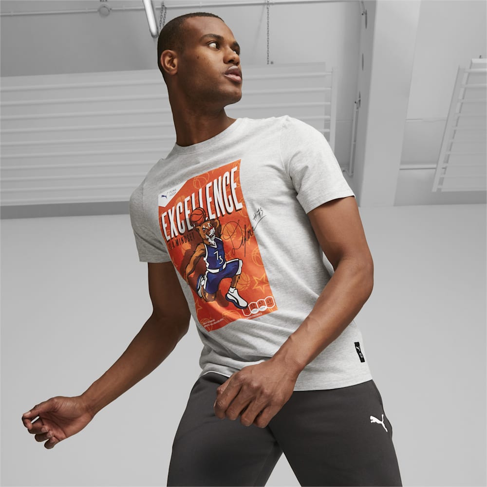 Puma DYLAN Basketball Tee - Light Gray Heather