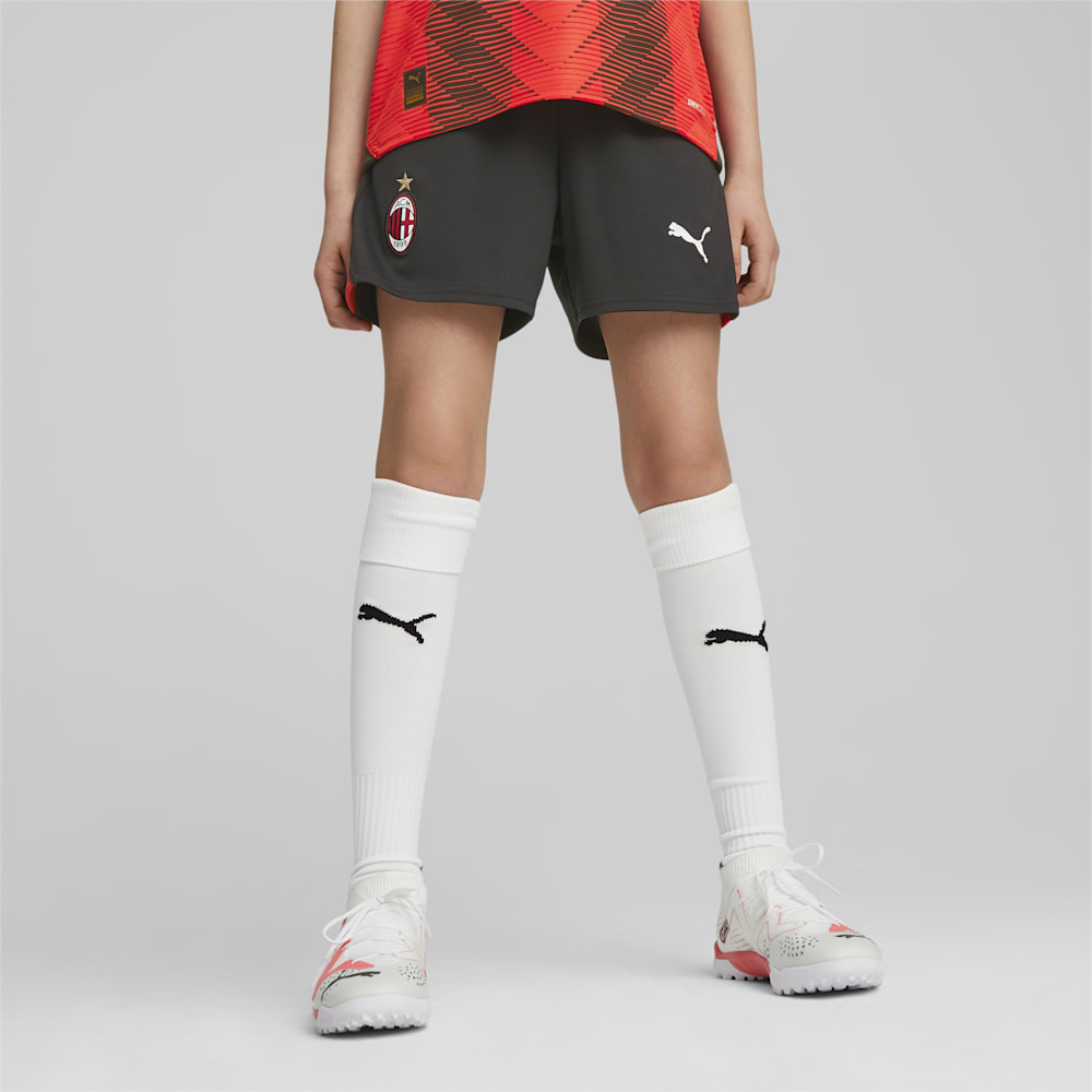 Puma AC Milan Big Kids Soccer Shorts - Black-For All Time Red